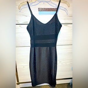 Black sparkly mini dress